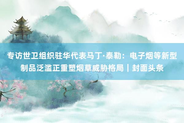 专访世卫组织驻华代表马丁·泰勒：电子烟等新型制品泛滥正重塑烟草威胁格局｜封面头条