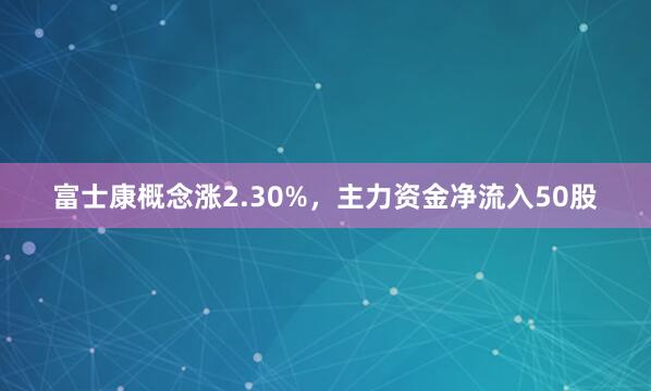 富士康概念涨2.30%，主力资金净流入50股
