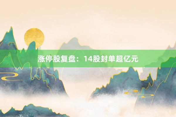 涨停股复盘：14股封单超亿元